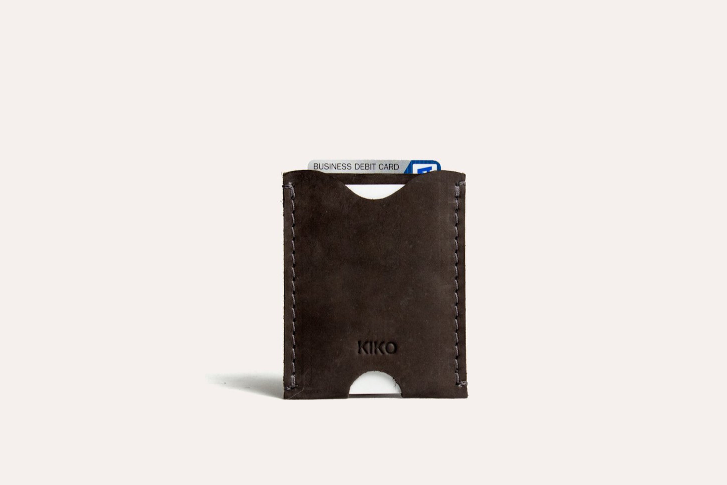 Cowhide Double Sided Card Case