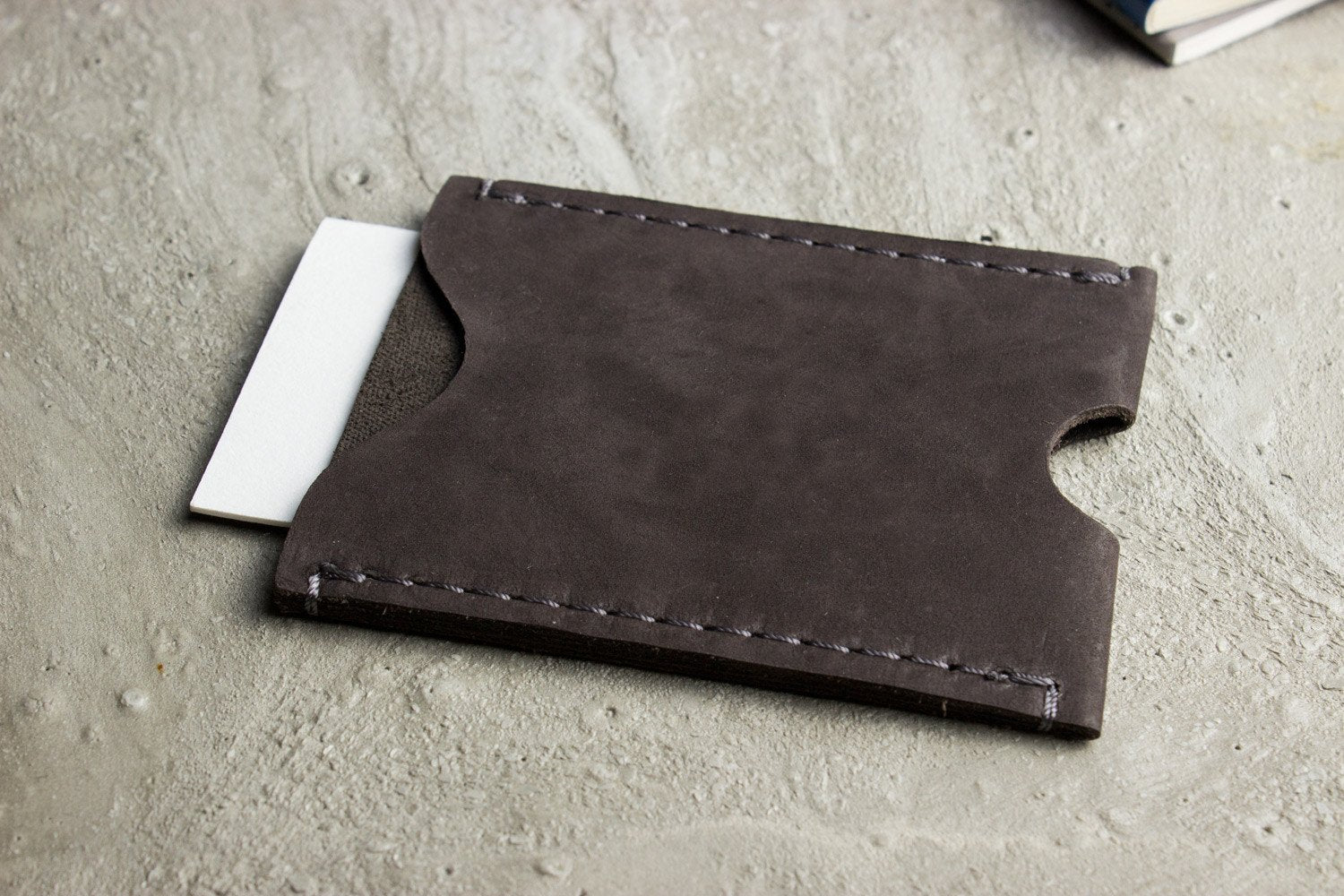 Cowhide Double Sided Card Case
