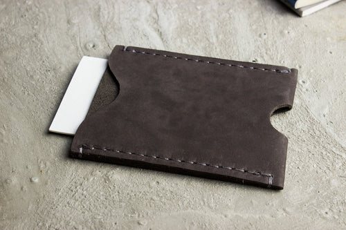 Cowhide Double Sided Card Case