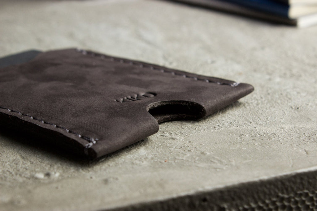 Cowhide Double Sided Card Case