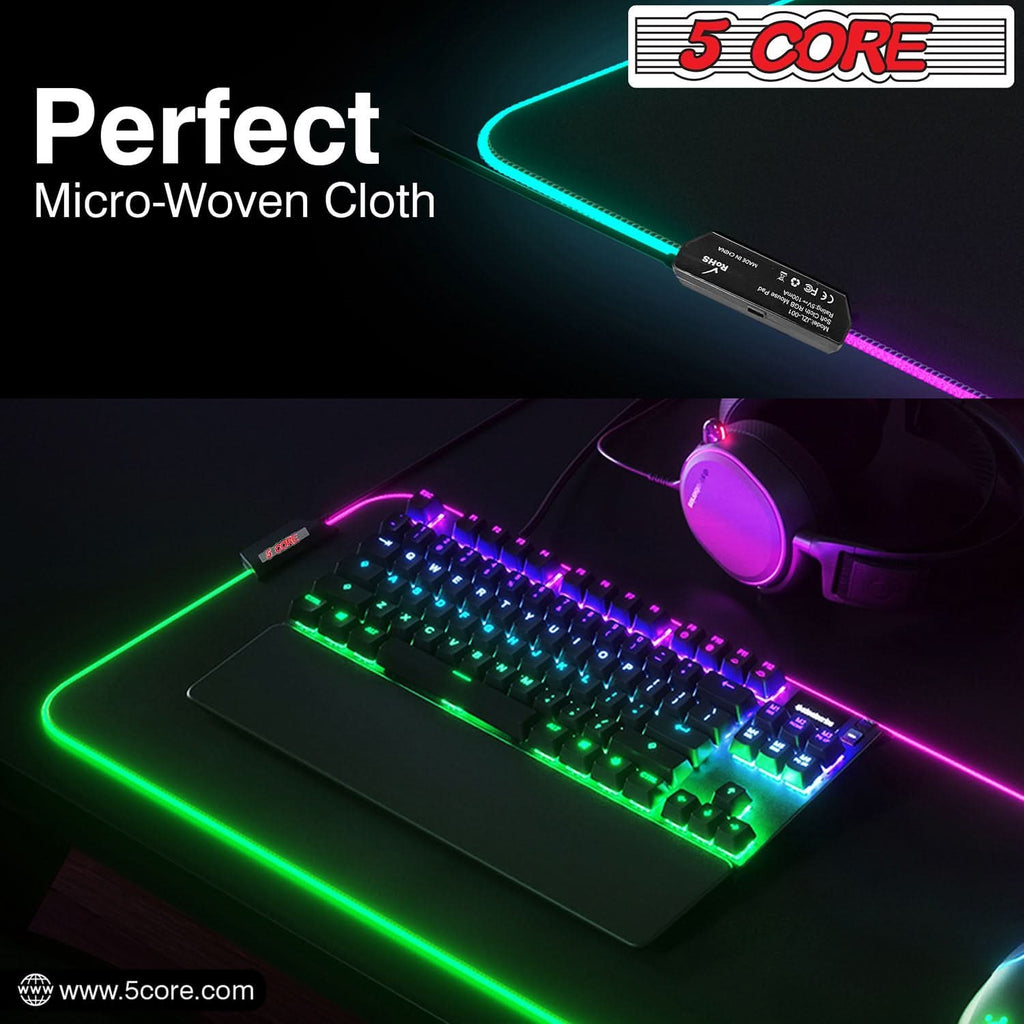 5Core RGB Gaming Mouse Pad - 12 Light Modes