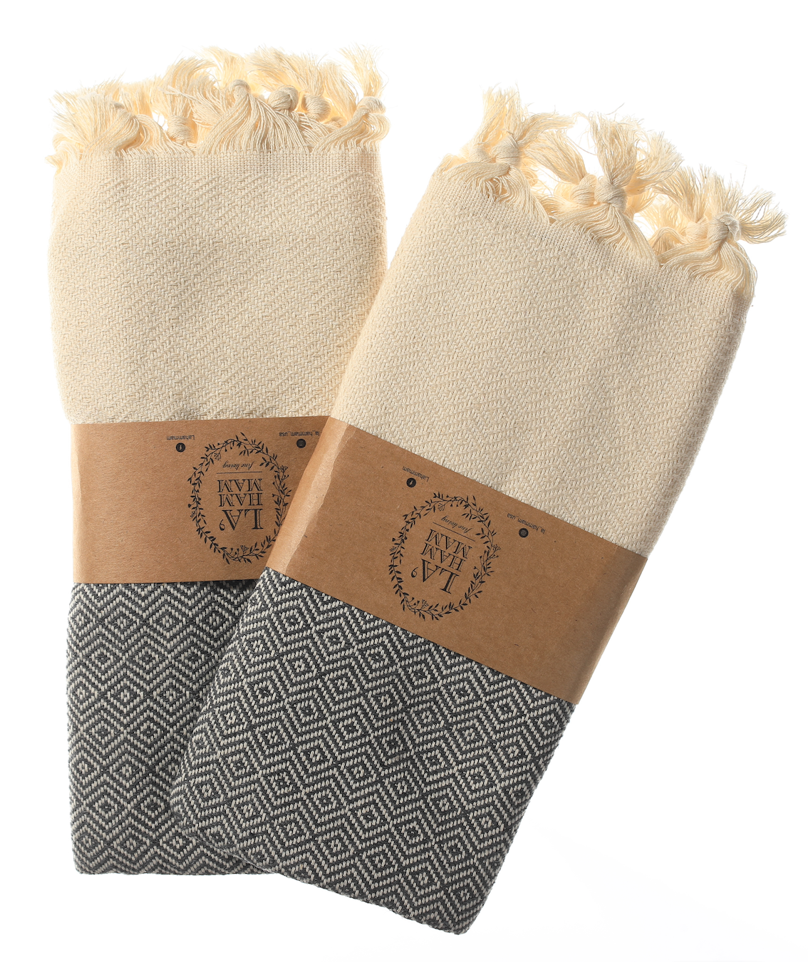 Diamond Turkish Cotton Kitchen Towels - Set of 2