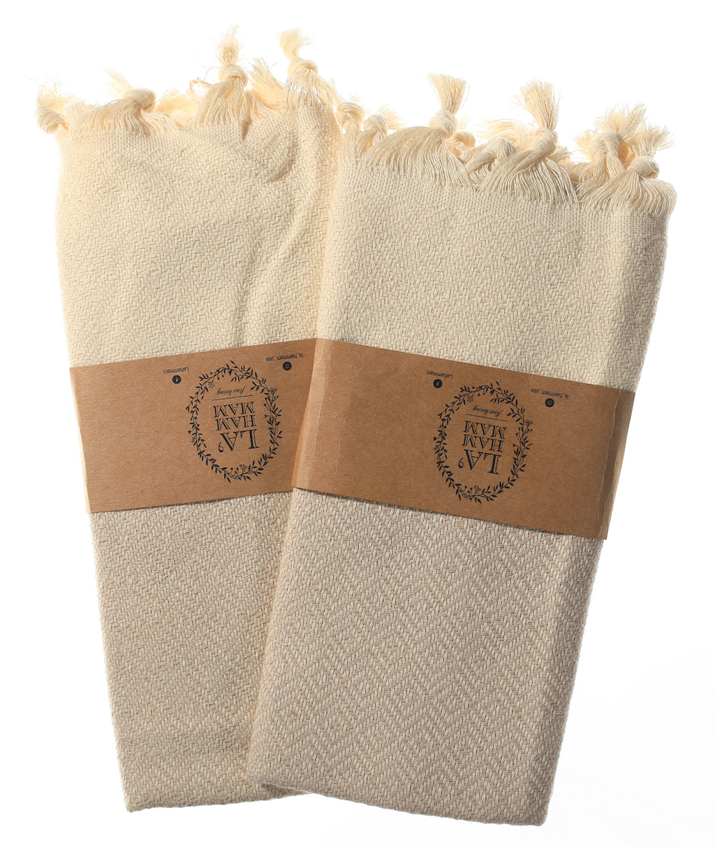 Diamond Turkish Cotton Kitchen Towels - Set of 2