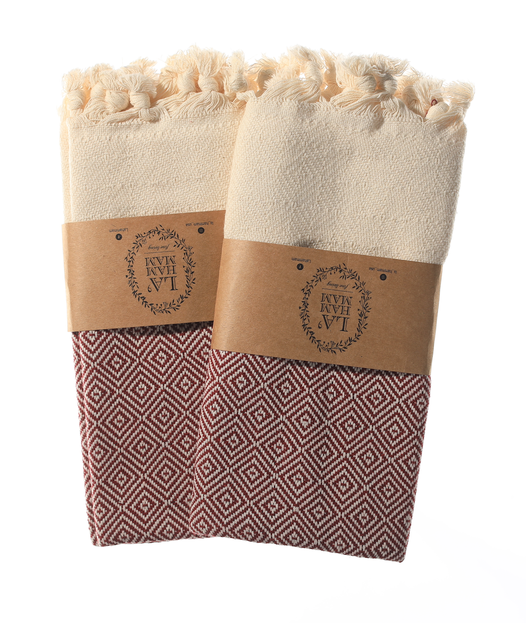 Diamond Turkish Cotton Kitchen Towels - Set of 2