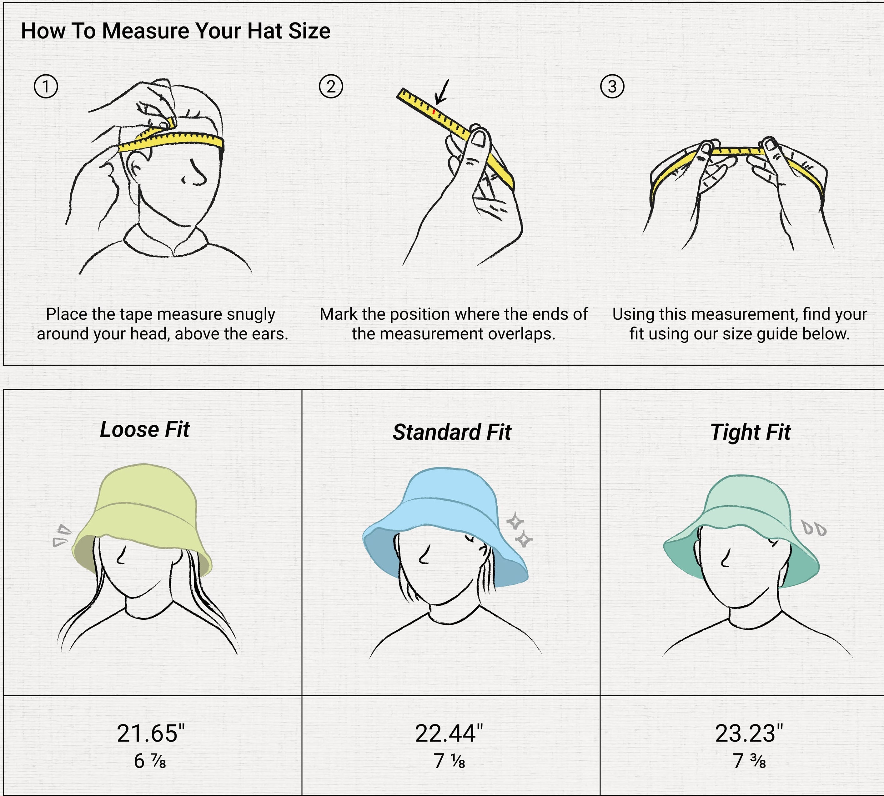 Frayed Cotton Bucket Hat